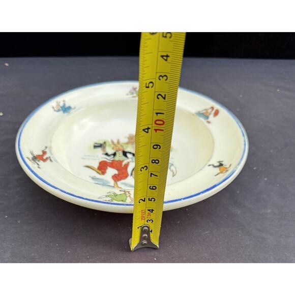 Antique 1924 Uncle Wiggly Grandpa Goosey Gander Sebring Pottery Co 8.5” Bowl - Picture 8 of 8